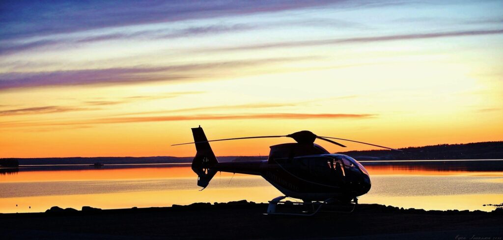 Un hélicoptère pour la Corse, le temps d’un déjeuner privé dans un domaine